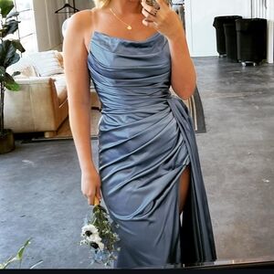 Elegant Blue Evening Dress